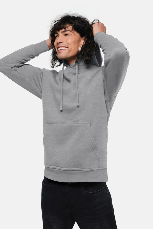HAKRO Kapuzen-Sweatshirt Premium Artikel 0601 in Grau meliert